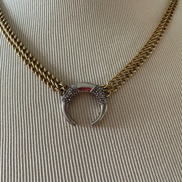 Stella & Dot Double Take Reversible Horn Necklace - Picture 4 of 6